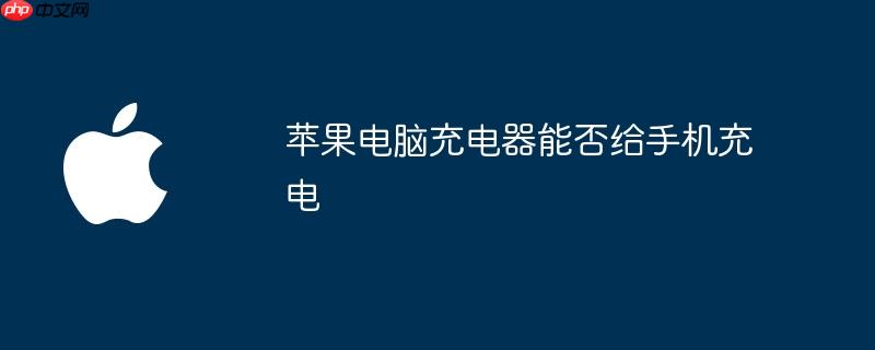 苹果电脑充电器能否给手机充电