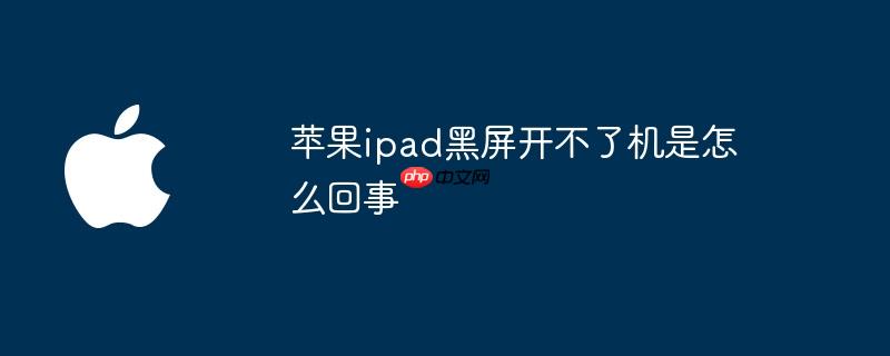 苹果ipad黑屏开不了机是怎么回事