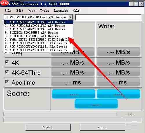 AS SSD Benchmark测试SSD硬盘的方法