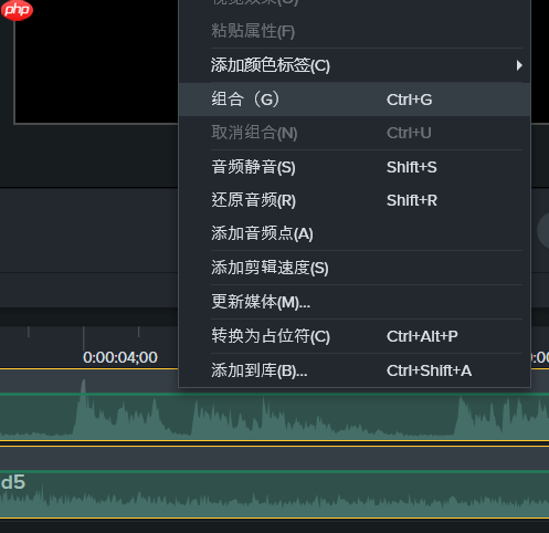 Camtasia多轨道音频怎么合并