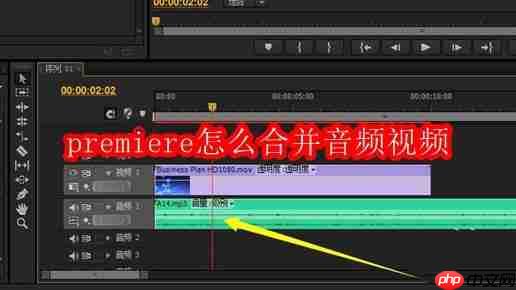 premiere怎么合并音频视频