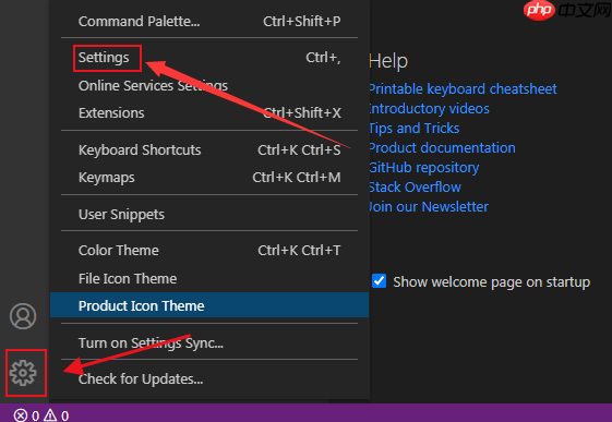 vscode怎么关闭php模板语言标记