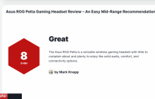 新的IGN8分诞生！华硕ROG Pelta游戏耳机表现出色