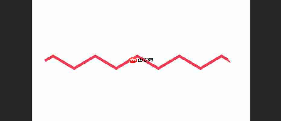 ps怎么画直角波浪线