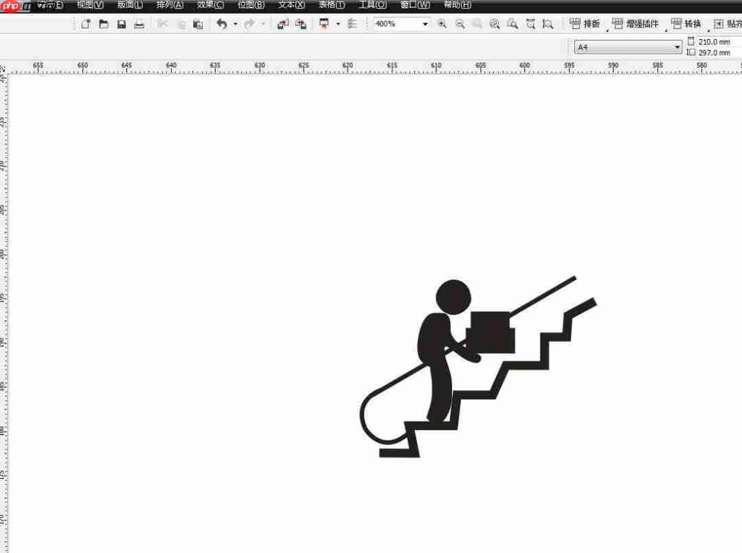 CDR怎么设计禁止运输重物图标