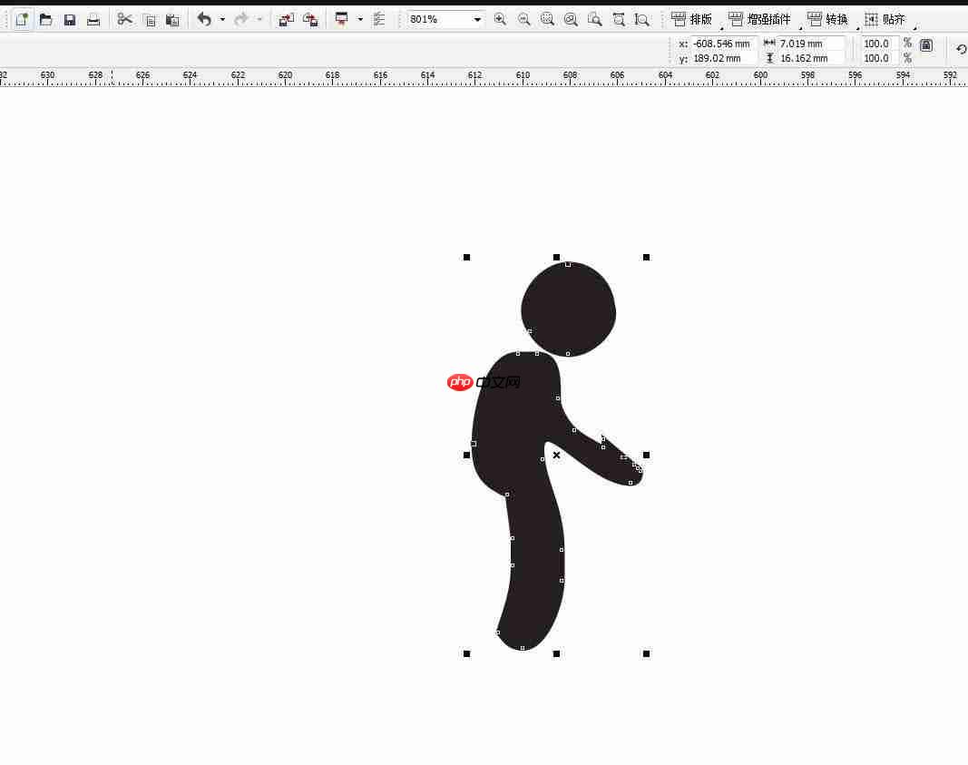 CDR怎么设计禁止运输重物图标