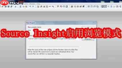 Source Insight怎么启用浏览模式