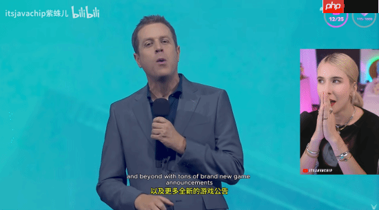 美女紫蛛儿看《黑神话：钟馗》预告：一脸惊讶 超级期待！