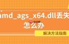 amd_ags_x64.dll丢失怎么办 解决方法指南