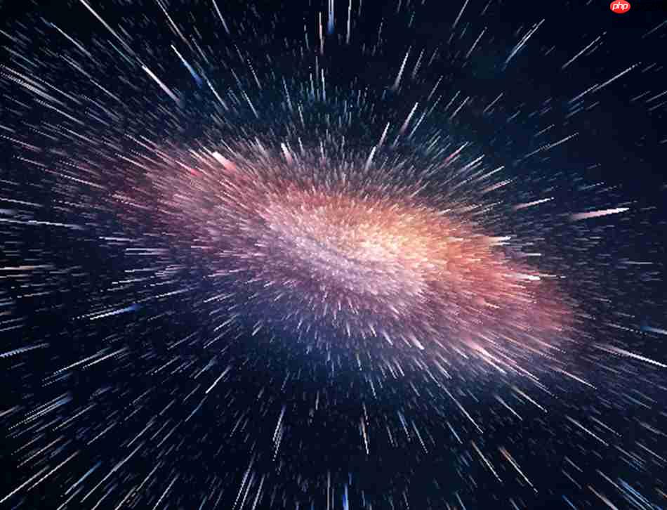 PS3D怎么制作粒子冲击星空主题海报教学