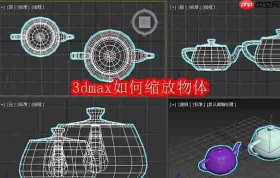 3dmax如何缩放物体
