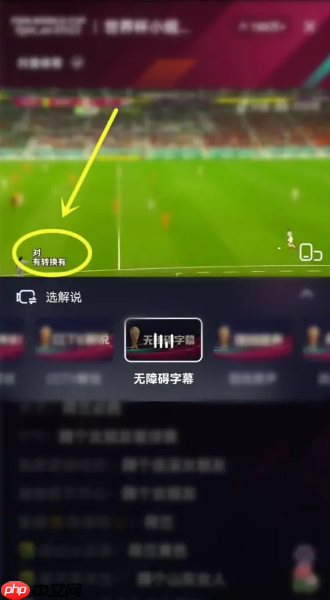 抖音2022世界杯直播怎么开启字幕？抖音2022世界杯直播开启字幕方法