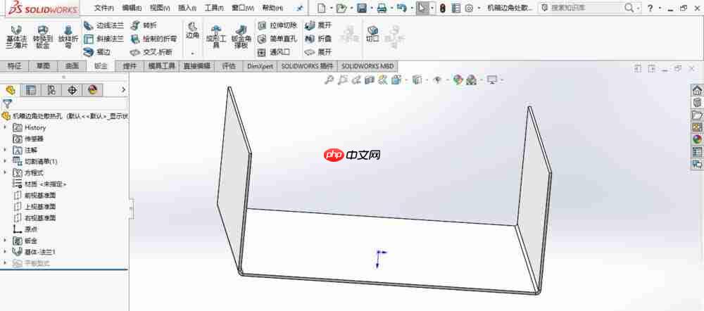 SolidWorks怎么制作散热孔