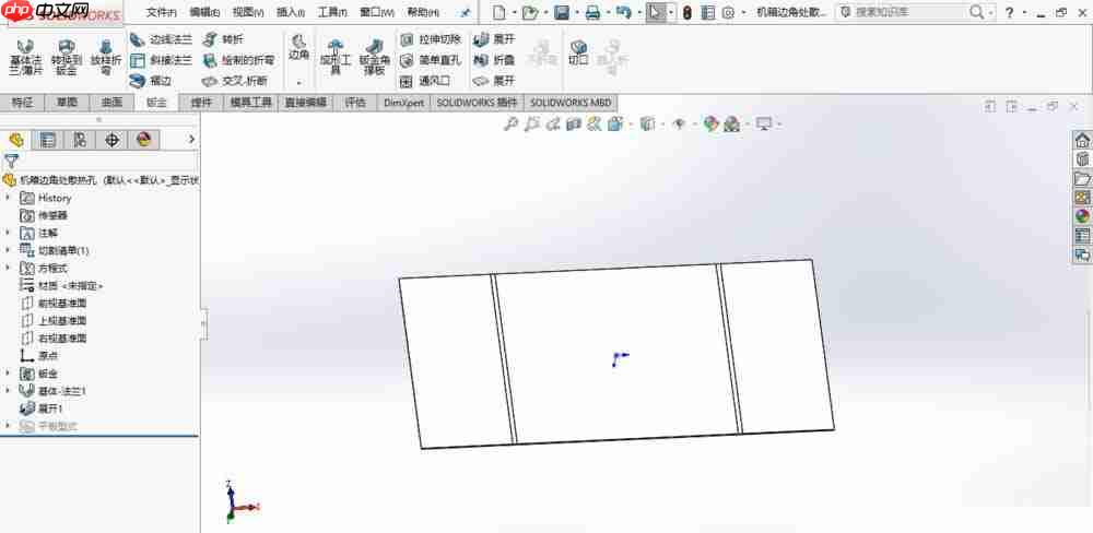 SolidWorks怎么制作散热孔