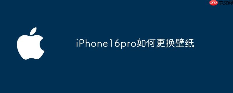 iphone16pro如何更换壁纸