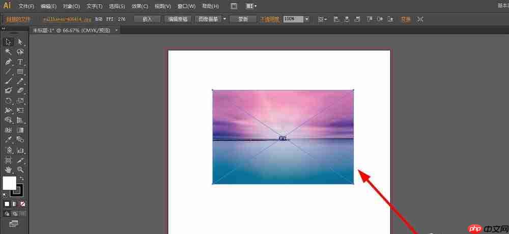 ai将图片素材去色的方法步骤