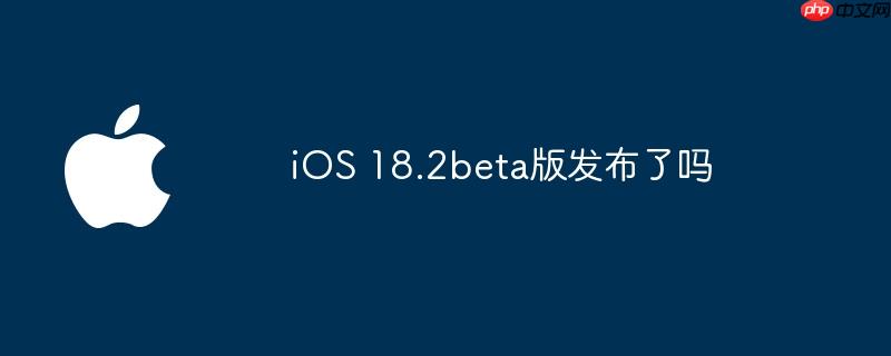 ios 18.2beta版发布了吗