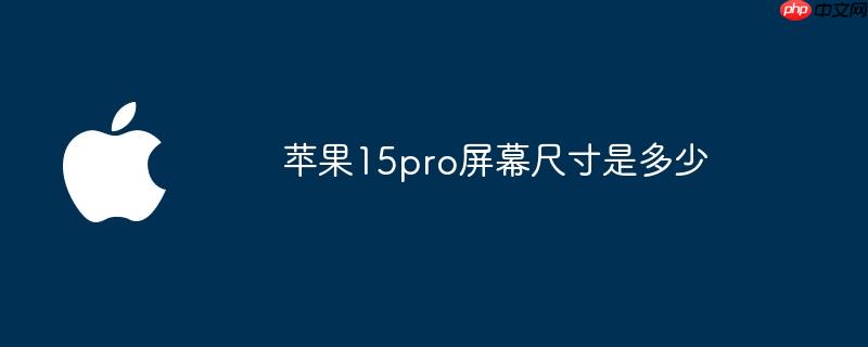 苹果15pro屏幕尺寸是多少