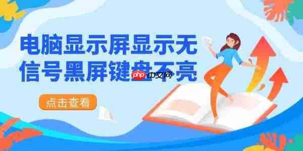 电脑显示屏显示无信号黑屏键盘不亮 解决方法详解