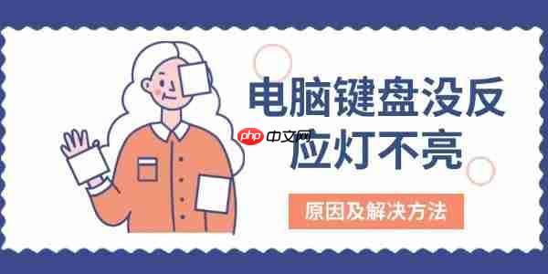 电脑键盘没反应灯不亮 原因及解决方法