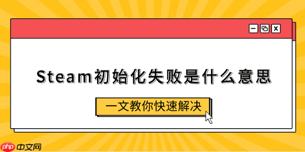 Steam初始化失败是什么意思 一文教你快速解决
