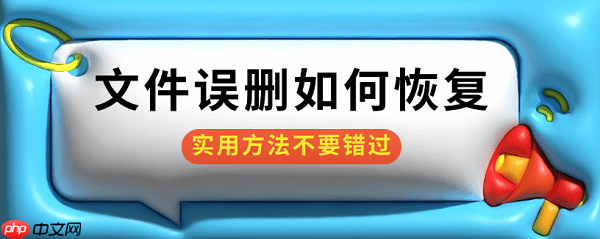 文件误删如何恢复 实用方法不要错过
