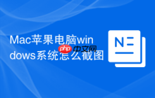 Mac苹果电脑windows系统怎么截图