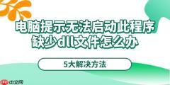 电脑提示无法启动此程序缺少dll文件怎么办 5大解决方法