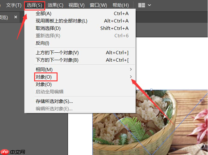 ai怎么根据游离点选择图片对象