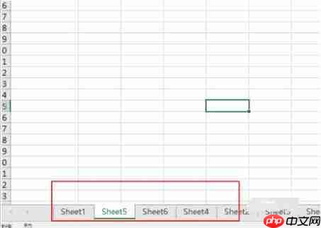 Excel底部工作标签不显示这么办