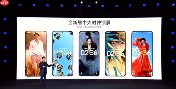 小米澎湃OS 3视觉UI全方位重制:图标高清化、个性化锁屏进化