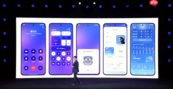 小米澎湃OS 3视觉UI全方位重制:图标高清化、个性化锁屏进化