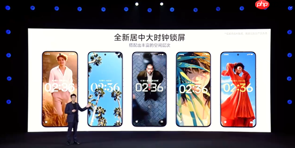 小米澎湃OS 3视觉UI全方位重制:图标高清化、个性化锁屏进化