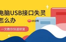 电脑USB接口失灵怎么办 一文教你快速修复