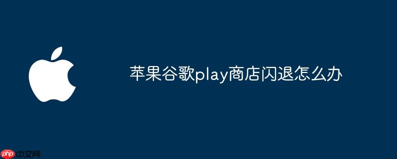 苹果谷歌play商店闪退怎么办