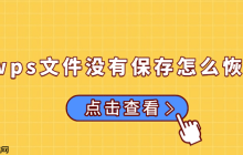 wps文件没有保存怎么恢复 试试这5个方法