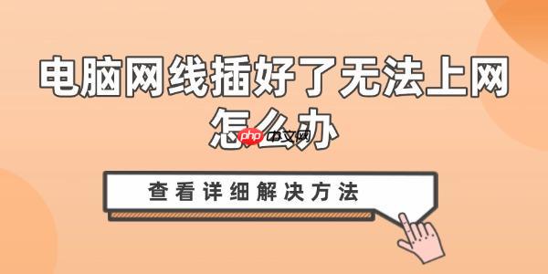 电脑网线插好了无法上网怎么办 查看详细解决方法