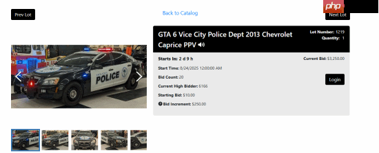 起拍价10美元!一辆用于《GTA6》扫描的警车正在拍卖