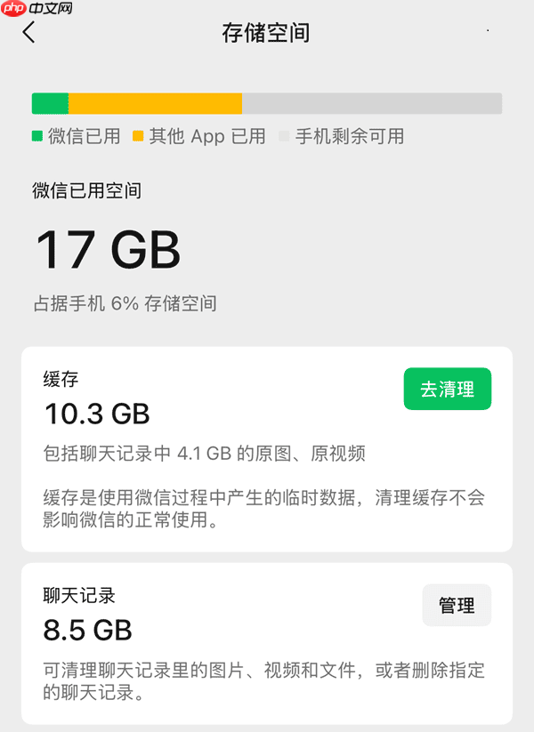 微信清理内存怎么清理 瞬间释放几个G！