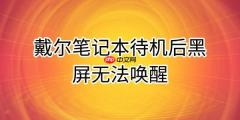 戴尔笔记本待机后黑屏无法唤醒的原因及解决方法