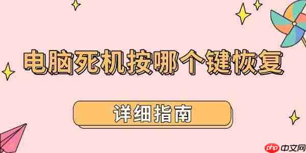 电脑死机按哪个键恢复 详细指南