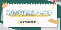 笔记本键盘打不出字怎么回事 这个方法可修复