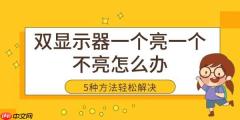 双显示器一个亮一个不亮怎么办 5种方法轻松解决黑屏问题