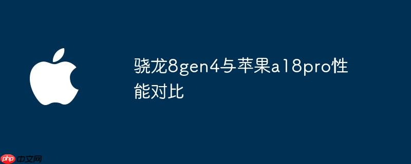 骁龙8gen4与苹果a18pro性能对比
