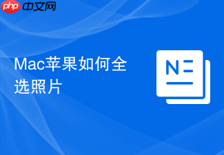 Mac苹果如何全选照片