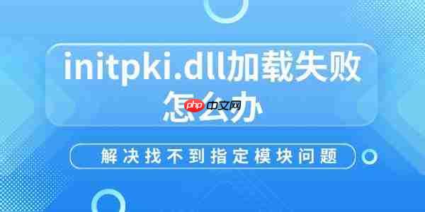 initpki.dll加载失败怎么办 解决找不到指定模块问题