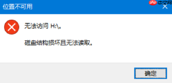 磁盘结构损坏且无法读取如何恢复 详细解决方案揭晓