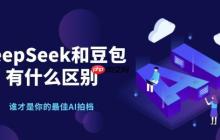 deepseek和豆包有什么区别 谁才是你的最佳AI拍档