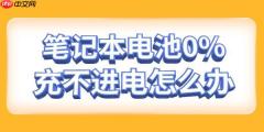 笔记本电池0%充不进电怎么办 与这几个原因有关
