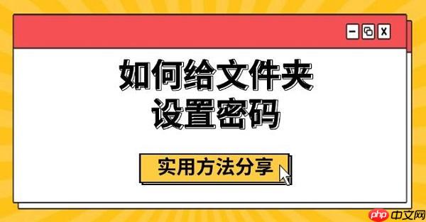 如何给文件夹设置密码 实用方法分享